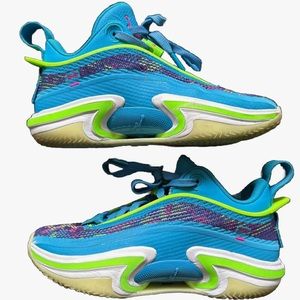 Luka Doncic X Air Jordan 36 low in laser blue/electric green 5.5 DN4196